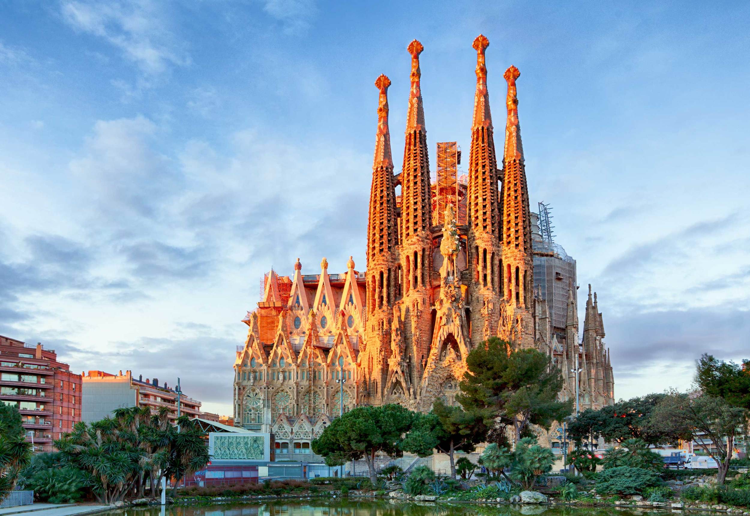 The Sagrada Familia Cathedral in Barcelona, Spain