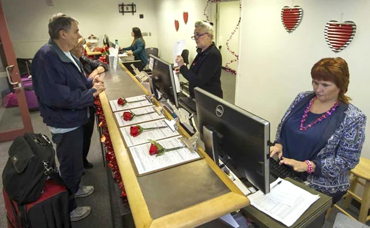 Pop-Up Valentine's Day Marriage License Bureau