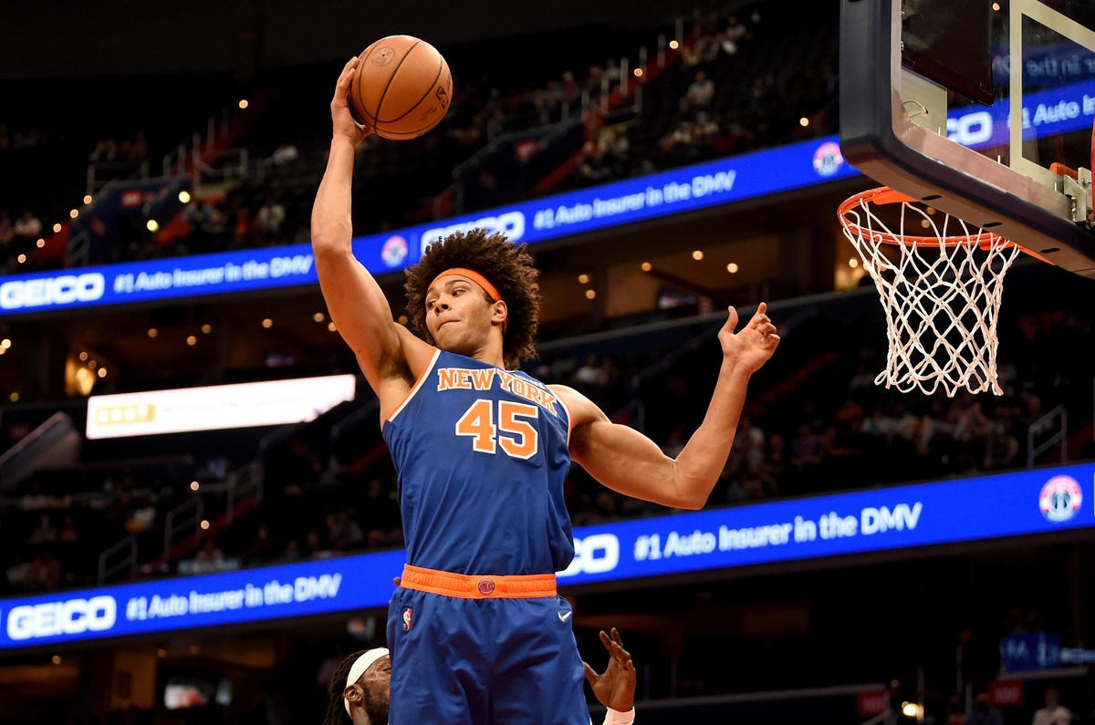 Knicks' Jericho Sims the Betting Favorite to Win the 2023 NBA Slam