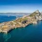 An aerial view of Gibraltar