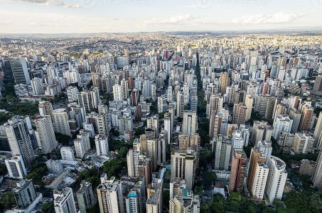 An aerial view of Minas Gerais, Brazil