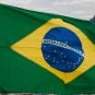 Brazil's flag flies on top of a building