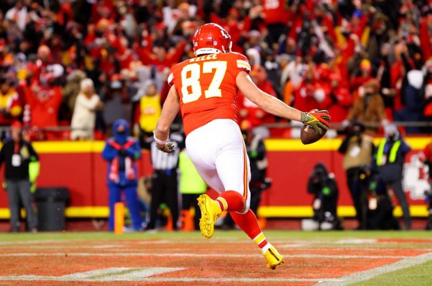 Travis Kelce touchdown multiple touchdowns Super Bowl Prop Bet scoring Jalen Hurts AJ Brown Miles Sanders