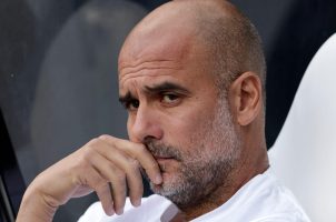 Pep Guardiola, above, had previously said he would leave Man City if he discovered the club’s hierarchy had “lied” about its finances. (Image: Getty)