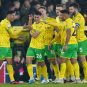 Norwich City FC celebrates a goal in its game against Birmingham