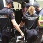 Officers with the Spanish National Police on the job