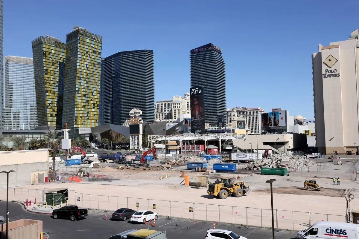 Las Vegas Strip Cable Center Shops and Food Court Demolished