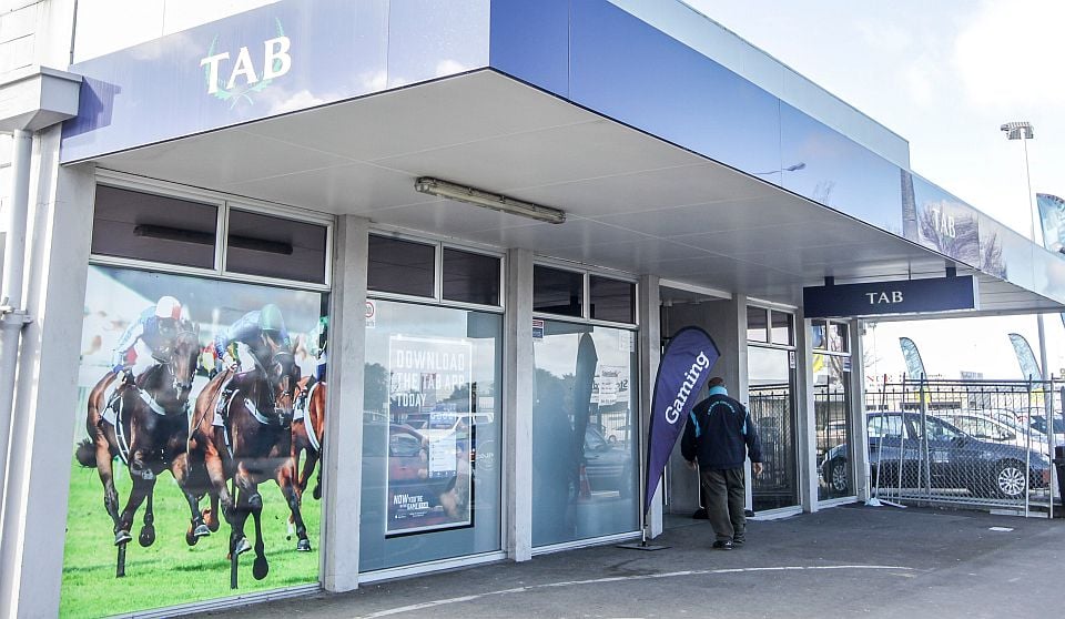 An NZ Tab sports betting shop in New Zealand