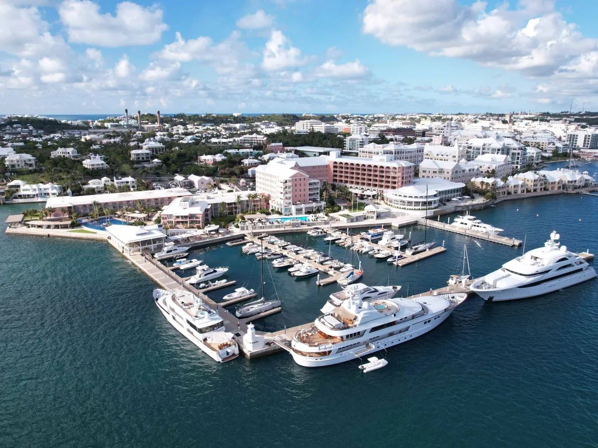 An aerial view of the Hamilton Princess and Beach Club in Bermuda