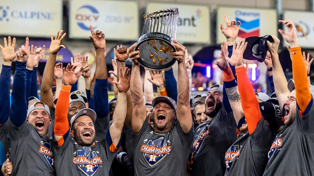 Houston Astros World Series odds repeat champions Yankees MLB baseball
