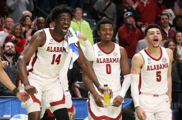 Alabama March Madness Sweet 16 odds Houston UCLA Texas Uconn Princeton