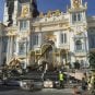 Construction workers work on the Imperial Palace casino in Saipan