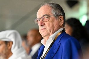 Former FFF President Noël Le Graët at a soccer match