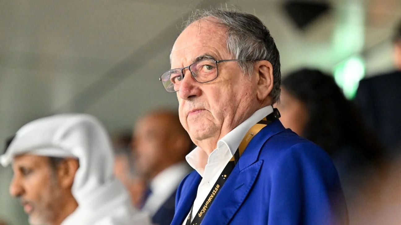 Former FFF President Noël Le Graët at a soccer match