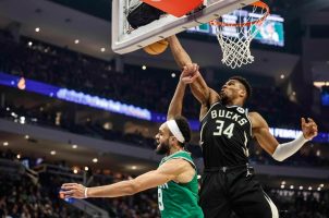 Milwaukee Bucks NBA championship odds favorite title Greek Freak Boston Celtics Phoenix Suns Warriors 76ers Kings Nuggets