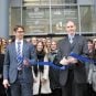 Ronald Benter (left) and Benjamin Schwanke cut the ribbon for the official opening of the authority of the GGL