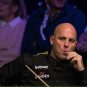 Snooker player Mark King watches his opponent during a tournament