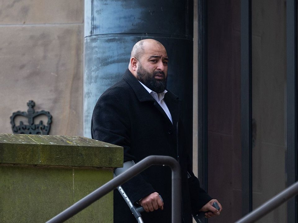 Tauseef Sadeeq at a British courthouse