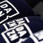 The DAZN logo on microphone covers