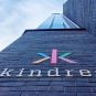 The Kindred Group logo on the side of its offices