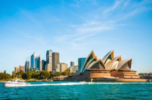 The famous Sydney Opera House in Australia