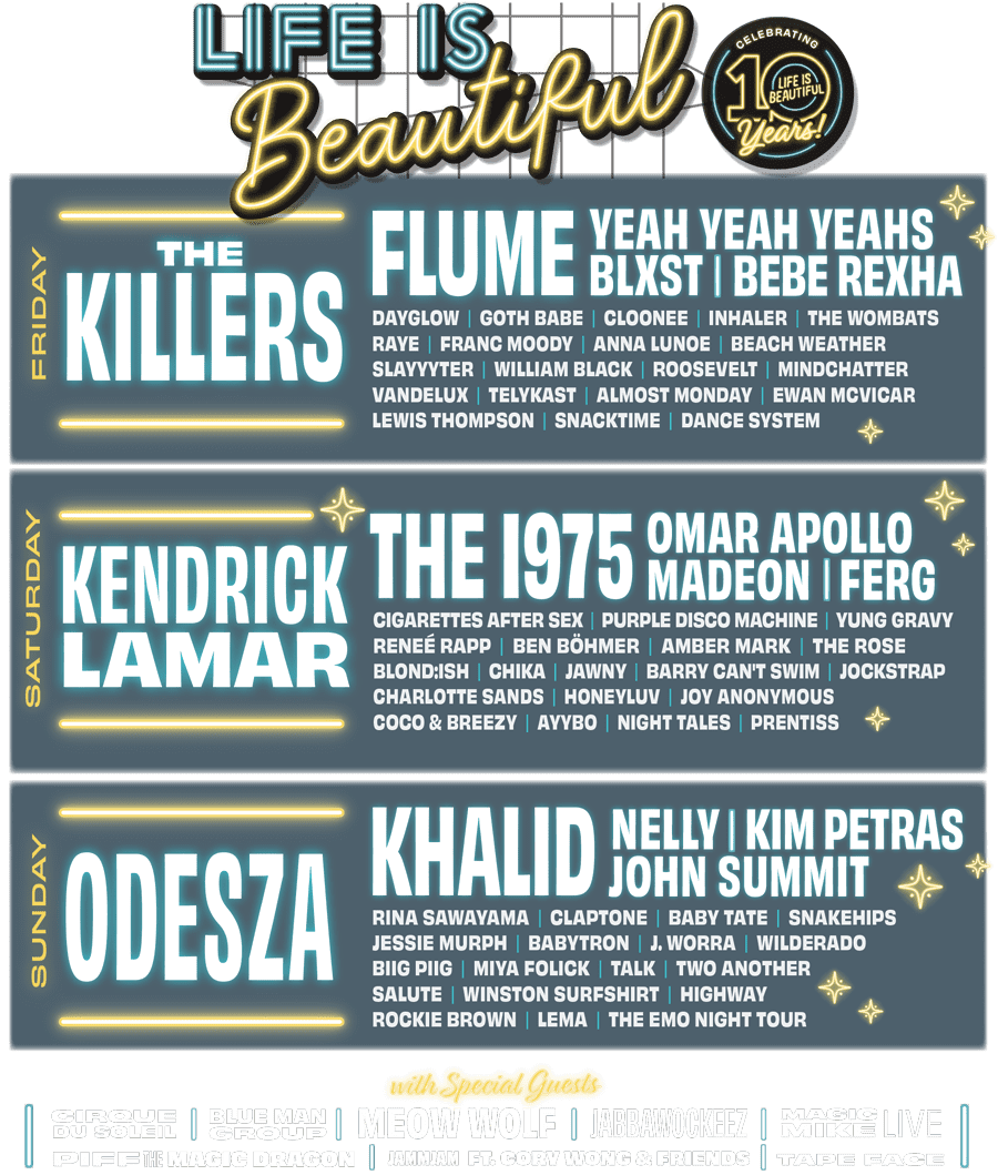 VEGAS MUSIC ROUNDUP: Killers to Play Life is Beautiful, New ...