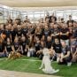 365scores employees pose for a company photo