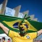 A supporter of the Brazil National Soccer Team at last year's World Cup