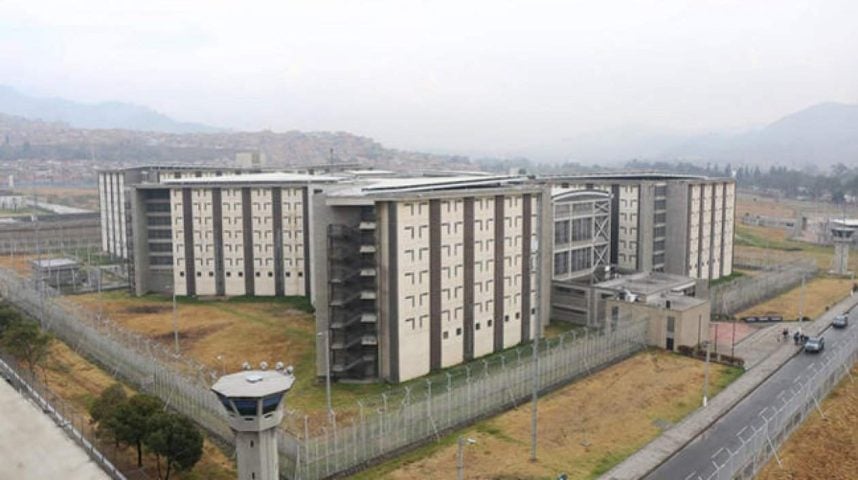 An aerial view of Colombia's La Picota prison