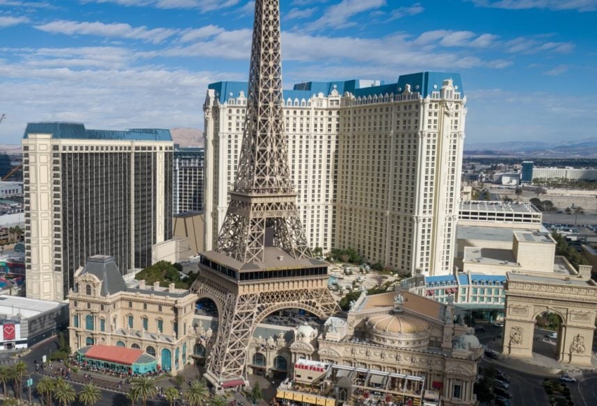 Paris Las Vegas NV, USA 09-25-18 This is the main entrance…