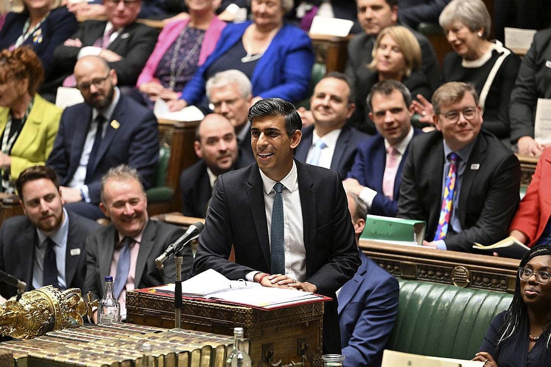 Rishi Sunak addresses Parliament soon after taking over the UK government