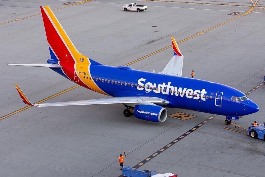 A Southwest Airlines plane