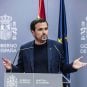 Spain's Minister of Consumer Affairs Alberto Garzón speaks to lawmakers