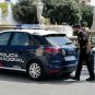 Spanish police officers conducting a routine patrol.