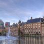 The Dutch Parliament building in The Hague, Netherlands