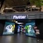The Flutter Entertainment sign in its office