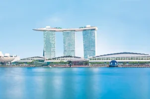 The Marina Bay Sands resorts in Singapore