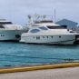 Two yachts for Imperial Pacific International docked in Saipan