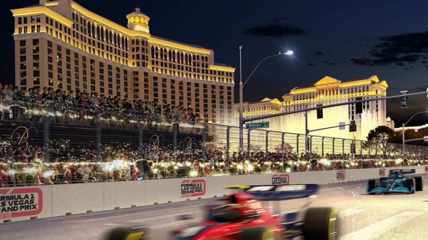 F1 racing in Las Vegas
