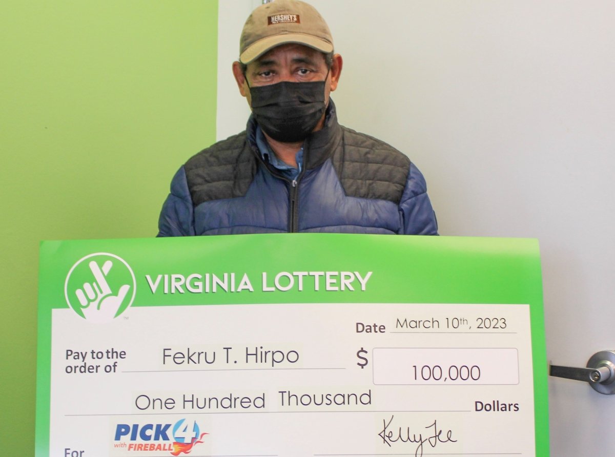 Photo of Man Wins Virginia Lottery Pick 4 Game 20 Times During Single Drawing for $100K Prize