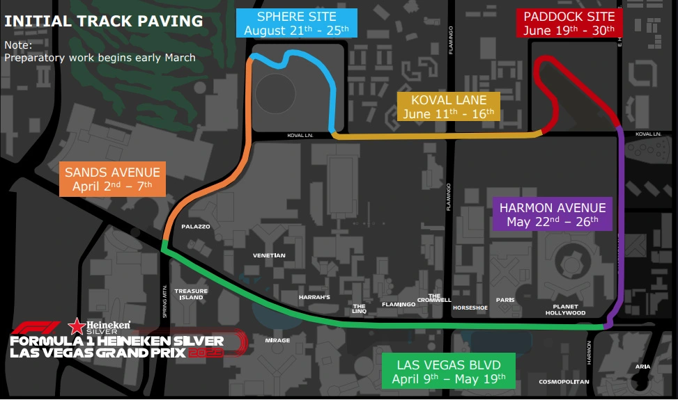 Formula 1 Begins Road Work for Las Vegas Grand Prix Casino World Today