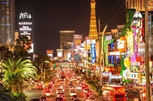 Nevada casinos gaming revenue Las Vegas Strip