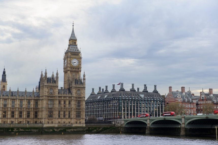 Big Ben dan Istana Westminster di London, Inggris