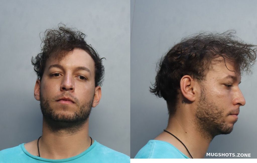 Edmanuel Victoria's mugshot photos from an arrest for marijuana possession in Florida