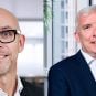 Gaming executives Johan Wilsby of Kindred (left) and Robert Hoskin of Entain.