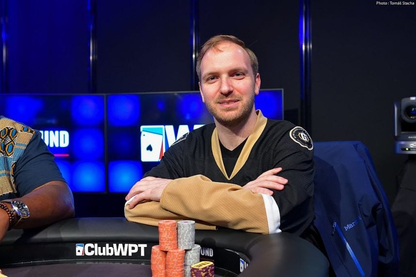 Mike Watson at a poker table during a tournament