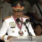 PNP chief Maj. Gen. Benjamin Acorda Jr. delivers a speech during a change of command ceremony in April