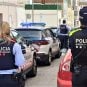 Police in Terrassa, Barcelona participate in an operation