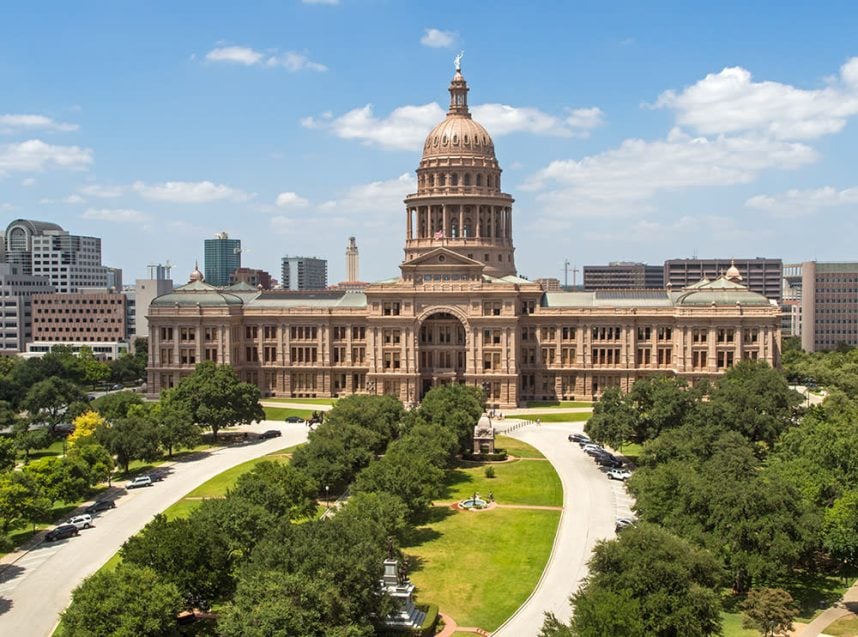 Texas state capitol building