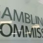 The UK Gambling Commission's sign inside its office